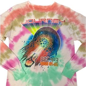 Journey Long Sleeve ESC4P3 Tour 81-82 Tye Dye Tee
